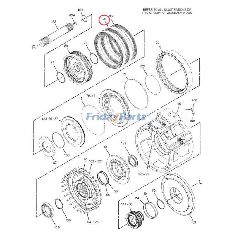 ローダー,トラクター,トラック,その他 キャタピラー CAT用クラッチプレート1個