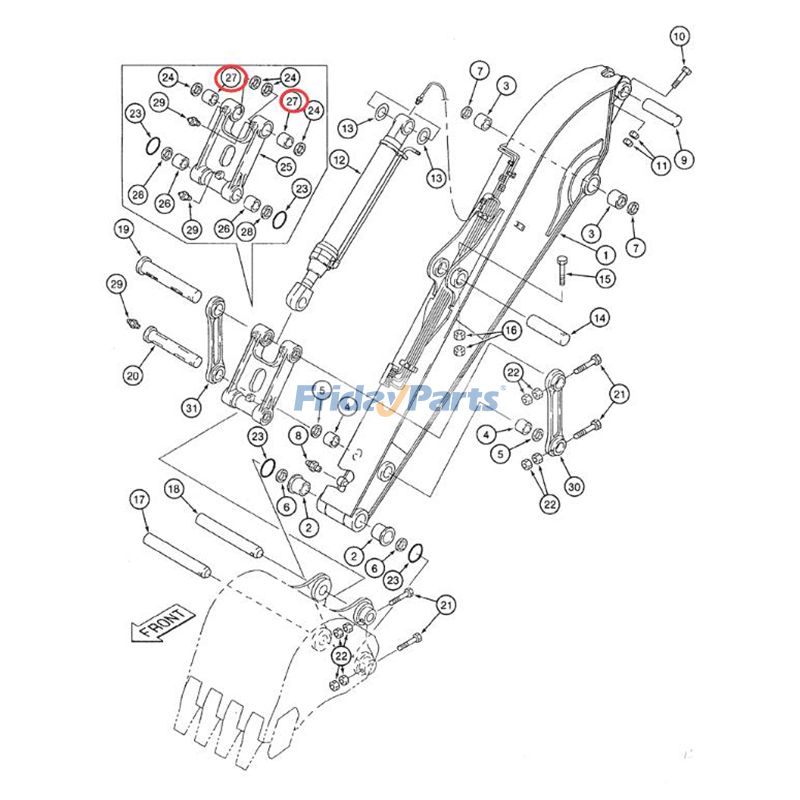1 PC Sleeve Bearing Bushing for Excavator