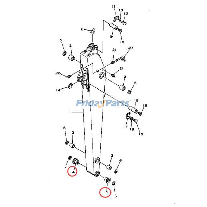 1 PC Sleeve Bearing Bushing for Excavator
