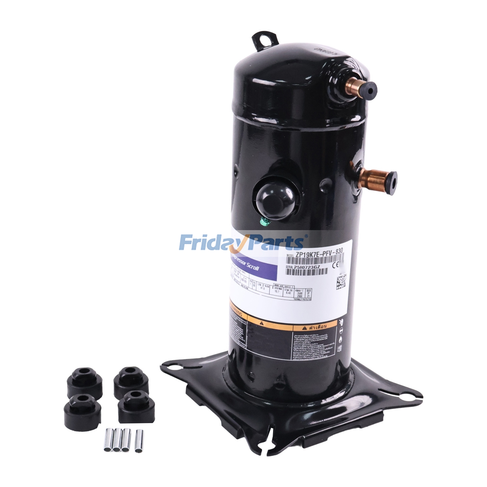 1 Phase 208/230V 19000BTU R-410a Scroll Compressor Replacement for Copeland ZP19K7E-PFV-830