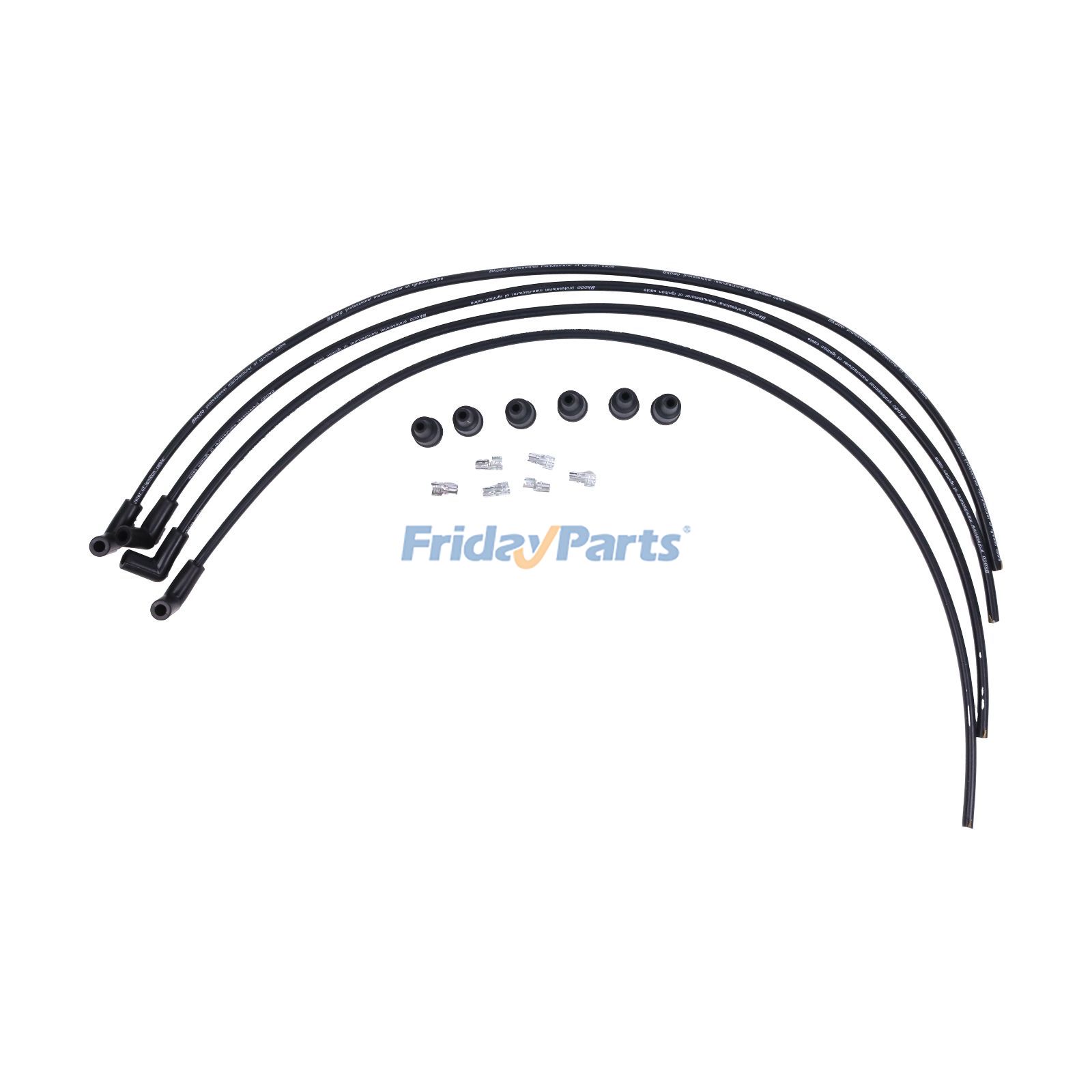 1 juego de cables de bujía de 4 cilindros 66442 para tractor Ford 8N, 9N y 2N