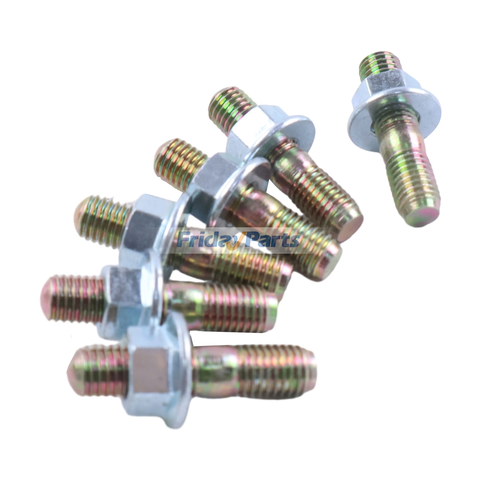 1 conjunto de 6 parafusos do coletor de escape para motor Kubota D1305