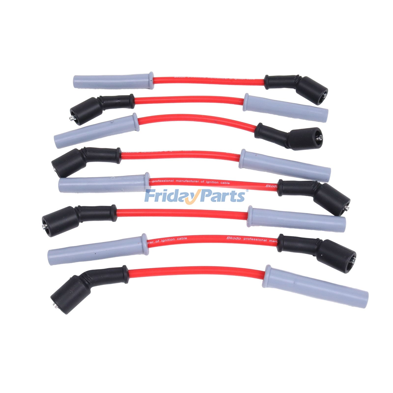 Juego de cables de bujía rojos LS1 de 8,5 mm para camionetas (MSD-32829) para Chevrolet Avalanche Silverado Express 1500 2500 3500 GMC Sierra Yukon 2005-2008