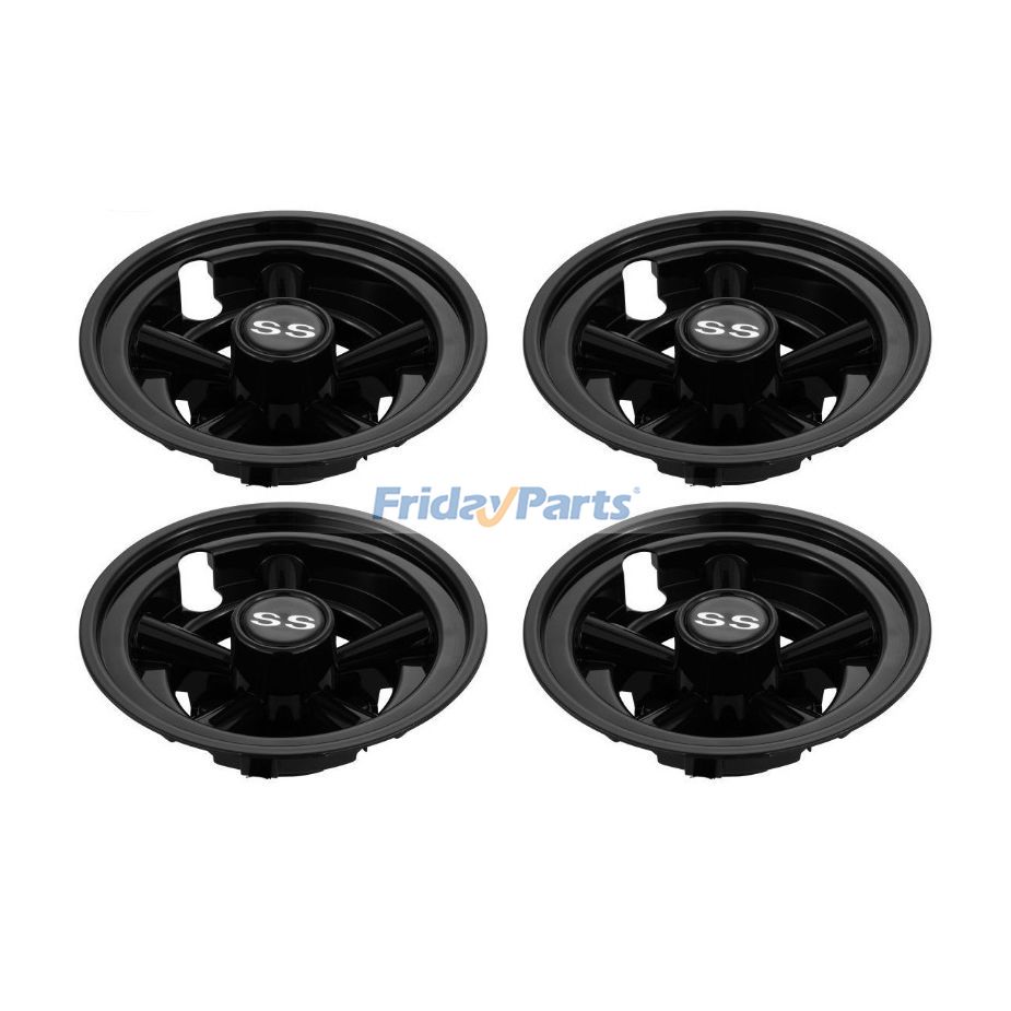 1 Set 8 Inch Snap-on Installation Wheel Cover Hub Cap for EZGO Club Car Yamaha Golf Cart