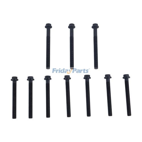 Jeu De Boulons De Culasse Corteco 016241B - 10 Vis Torx M12x108mm Pour Renault Clio, Mégane, 19 Et Spider