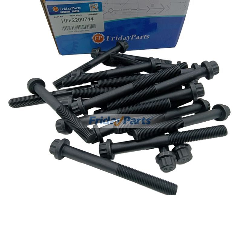 1 Set Cylinder Head Bolt for Isuzu 6BD1 6BG1 Doosan Daewoo DB58 Engine