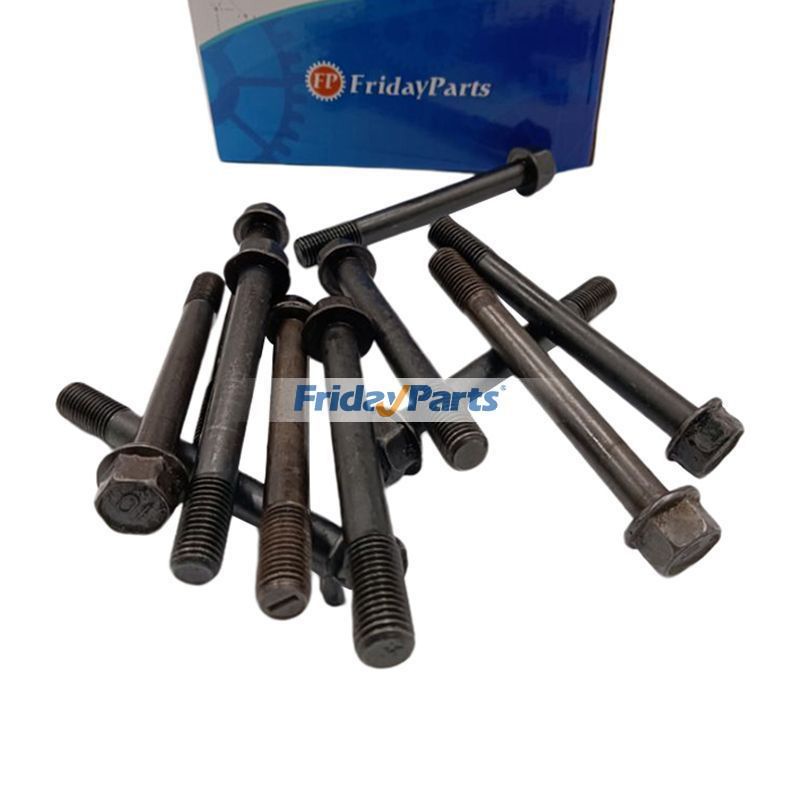10 Cylinder Head Bolts 6732-11-1620 for Komatsu Engine 4D102E-1B SA6D102E-1C-35 SA6D102E-1C-7 Excavator PC200-6  Loador WA320-3