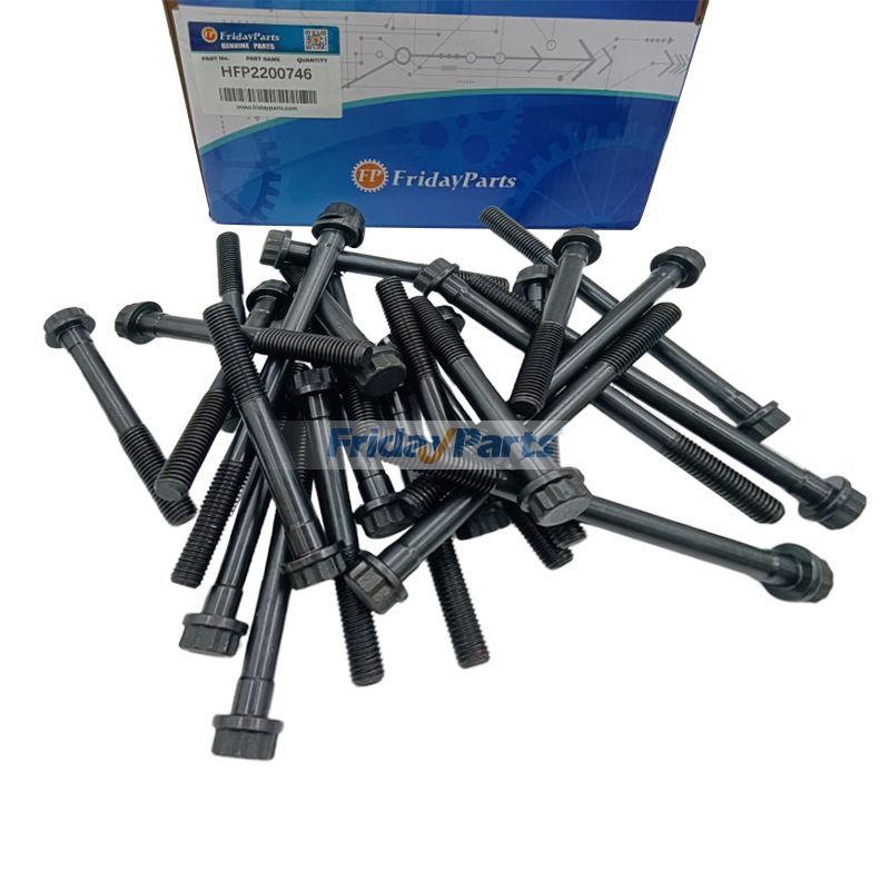 1 Set Cylinder Head Bolt for Mitsubishi Engine 6D31 6D31T 6D34 6D34T