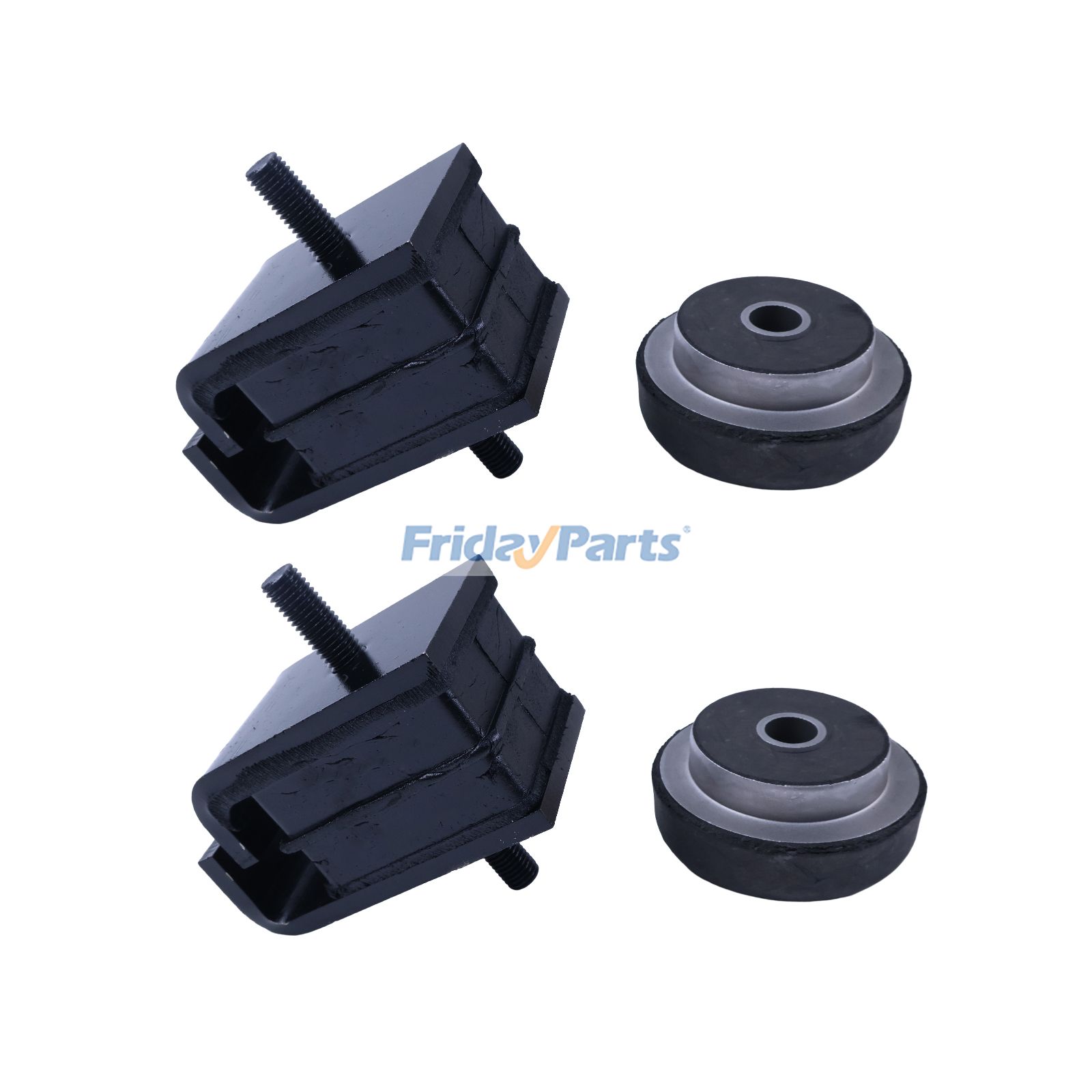 1 Set Engine Mounting Rubber Cushion 4177883 4255652 for Hitachi Excavator EX100-2 EX100-3 EX120-3 EX120K-3