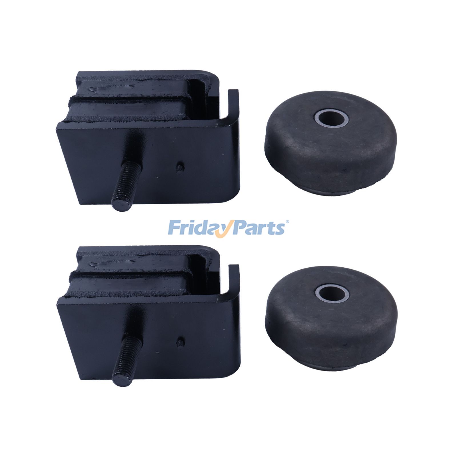 1 Set Mounting Rubber Cushion Feet Bumper for Excavator