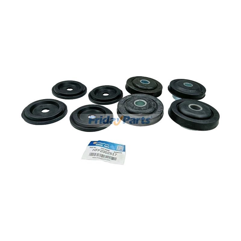 1 jeu de coussinets en caoutchouc pour support de moteur YW02P01003P2 pour excavatrice New Holland E115SR E135SR EH130 E160