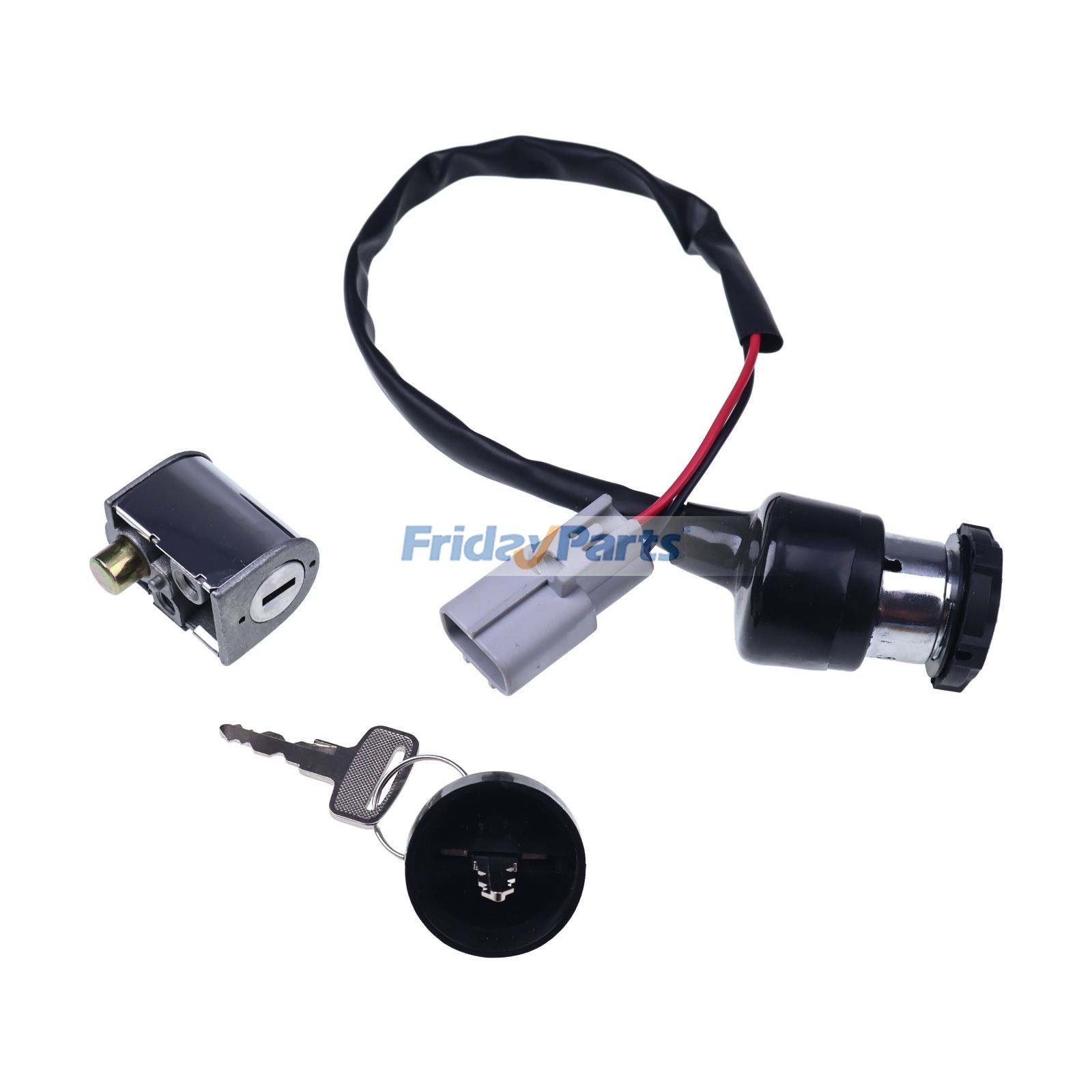 1 juego de cerradura de encendido con llave 9DS#-010100-6002 para CFMoto CForce 600 625 Touring CF600AU CF600ATR 2020-2021 de FridayParts