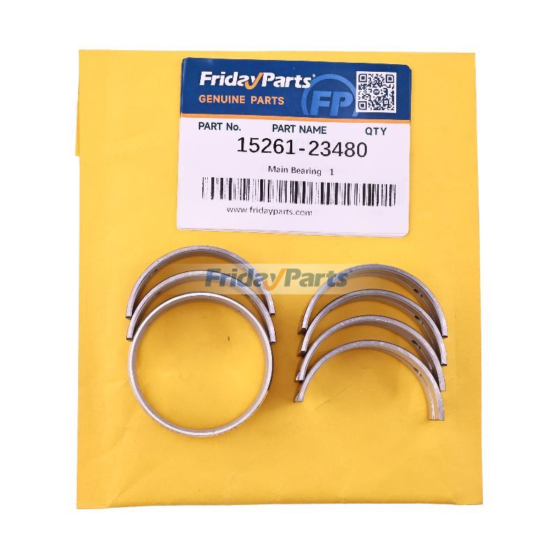 1 jeu de roulements principaux standard 15261-23480 15694-23480 pour moteur Kubota D750 tracteur B1550D B1750D B2150D B4200D F2100 G3200 G4200H