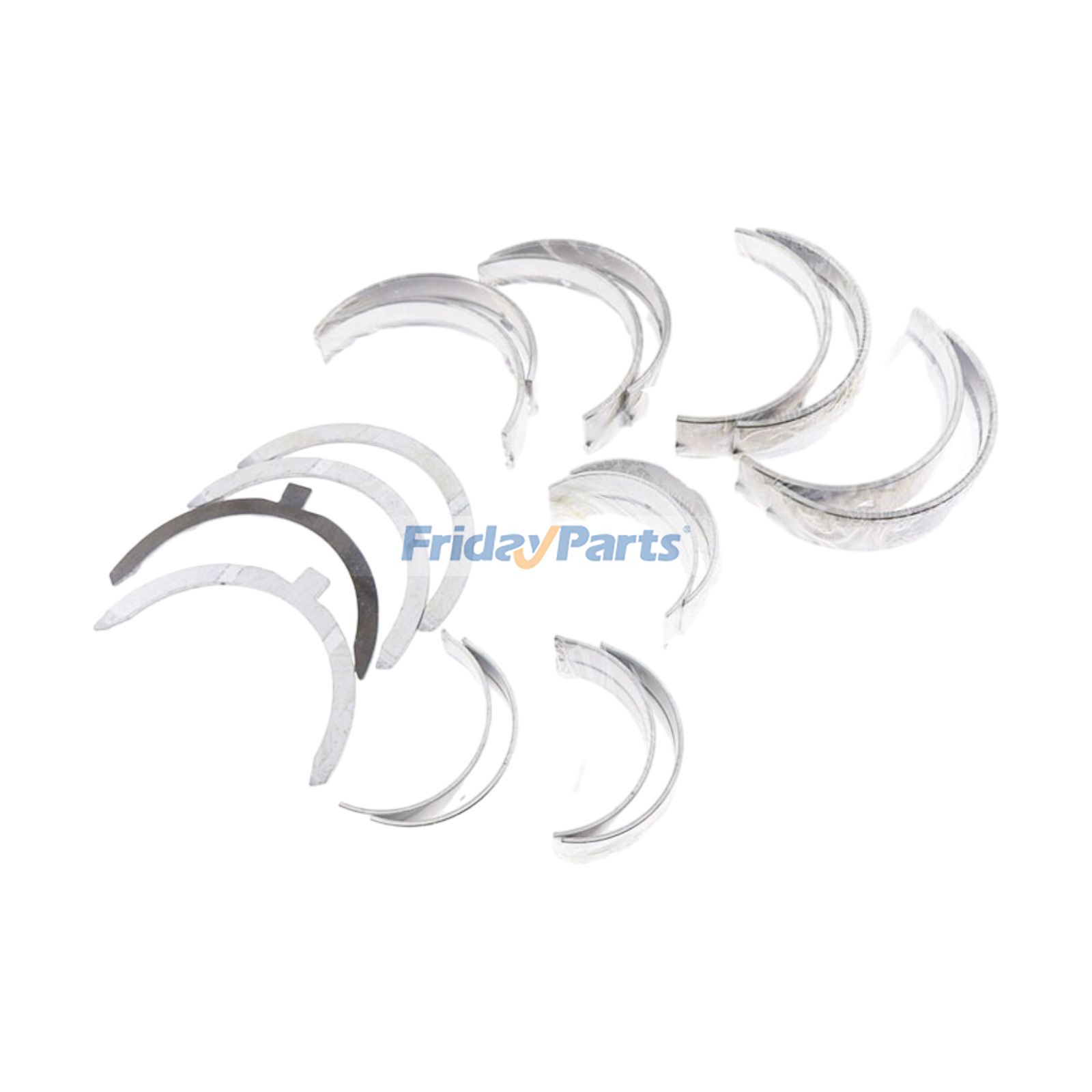 1 Set Main & Con Rod Bearing & Thrust Plate for Isuzu Engine 3KB1 IHI Excavator ISFX S60F3 IS14G