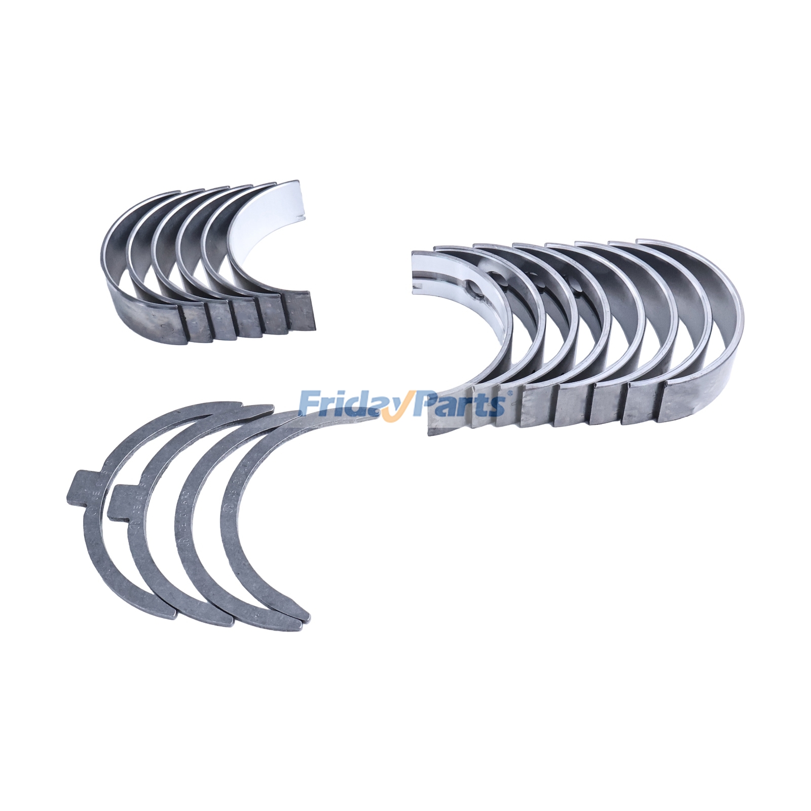 1 jeu de coussinets de vilebrequin et de bielle, et plaque de butée pour moteur Yanmar 3YM30 3YM30AE