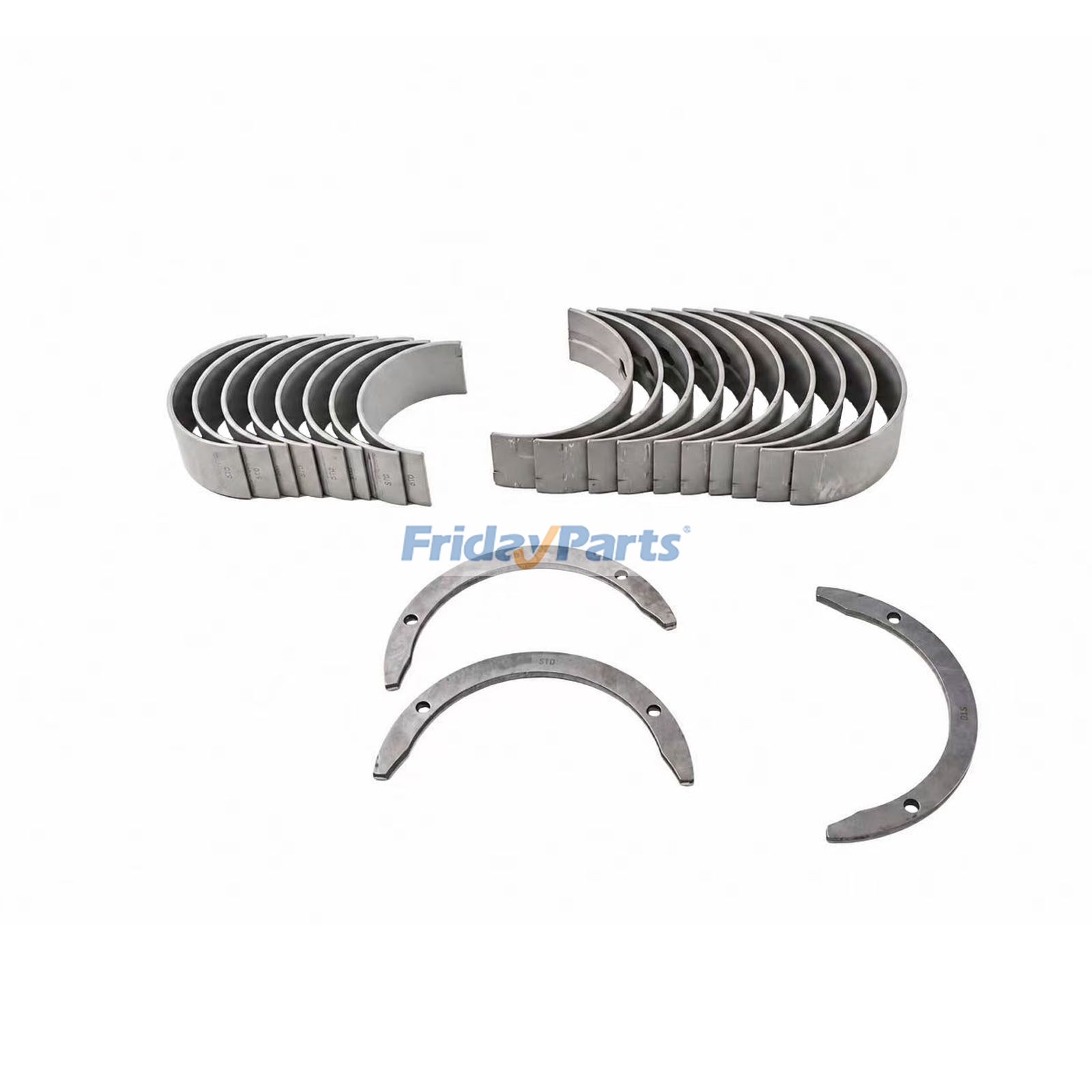 1 jeu de coussinets de bielle et de palier principal et rondelle de butée 6204-21-8600 6208-31-3400 pour moteur Komatsu SAA4D95LE-3 SAA4D95LE_5A SAA4D95LE-3A-4W SAA4D95LE-5