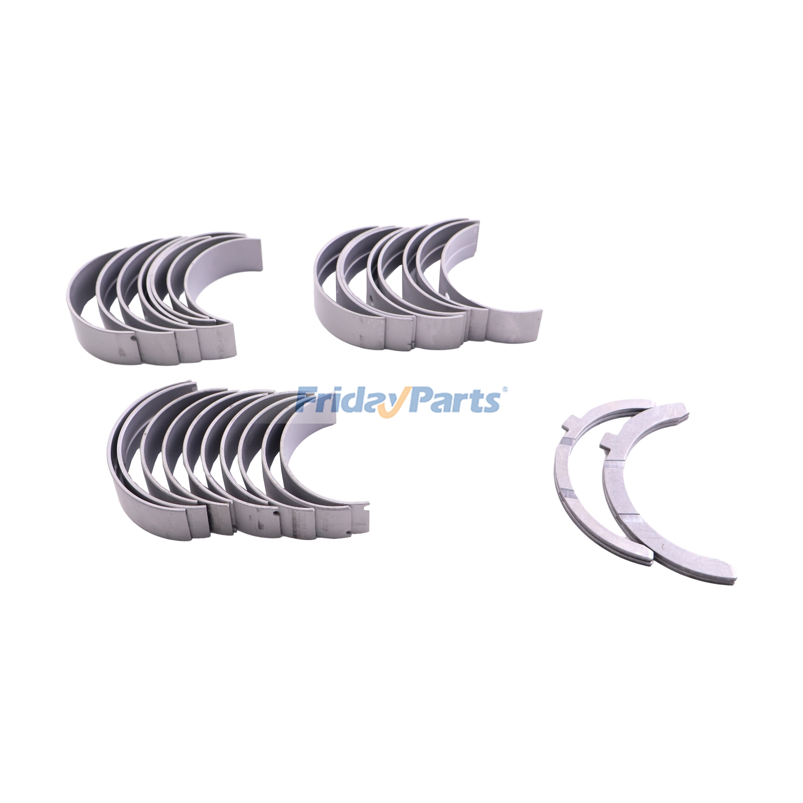 DeutzエンジンF6L913用メイン＆コンロッドベアリング＆スラストワッシャー1セット