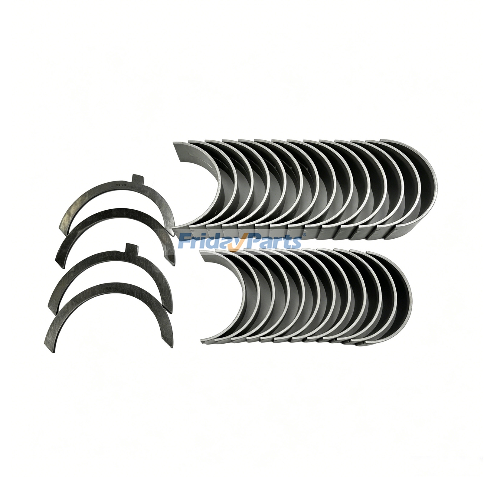 1 jeu de coussinets de bielle et de palier principal, rondelles de butée incluses pour moteur Caterpillar CAT C6.4 3066, pelle hydraulique 312C 318C 319C 320B 320C 320D 321C 321D 323D