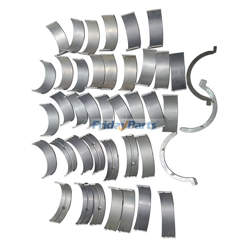 1 jeu de roulements principaux et de bielles et de rondelles de butée pour moteur Isuzu 4HK1 6HK1 JCB Excavator JS330 JS190 JS200 JS210 JS220 JS235 JS240 JS260 JS360 JZ235 ​​JZ255