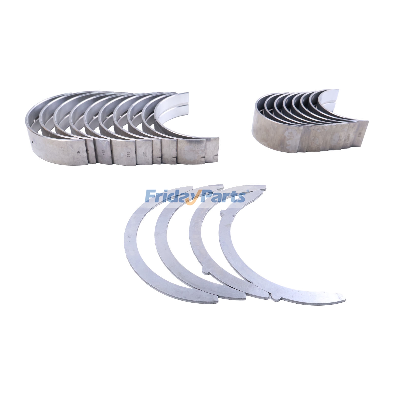 STD 1 Satz Haupt- und Pleuellager und Anlaufscheiben für Kubota-Motor V6108