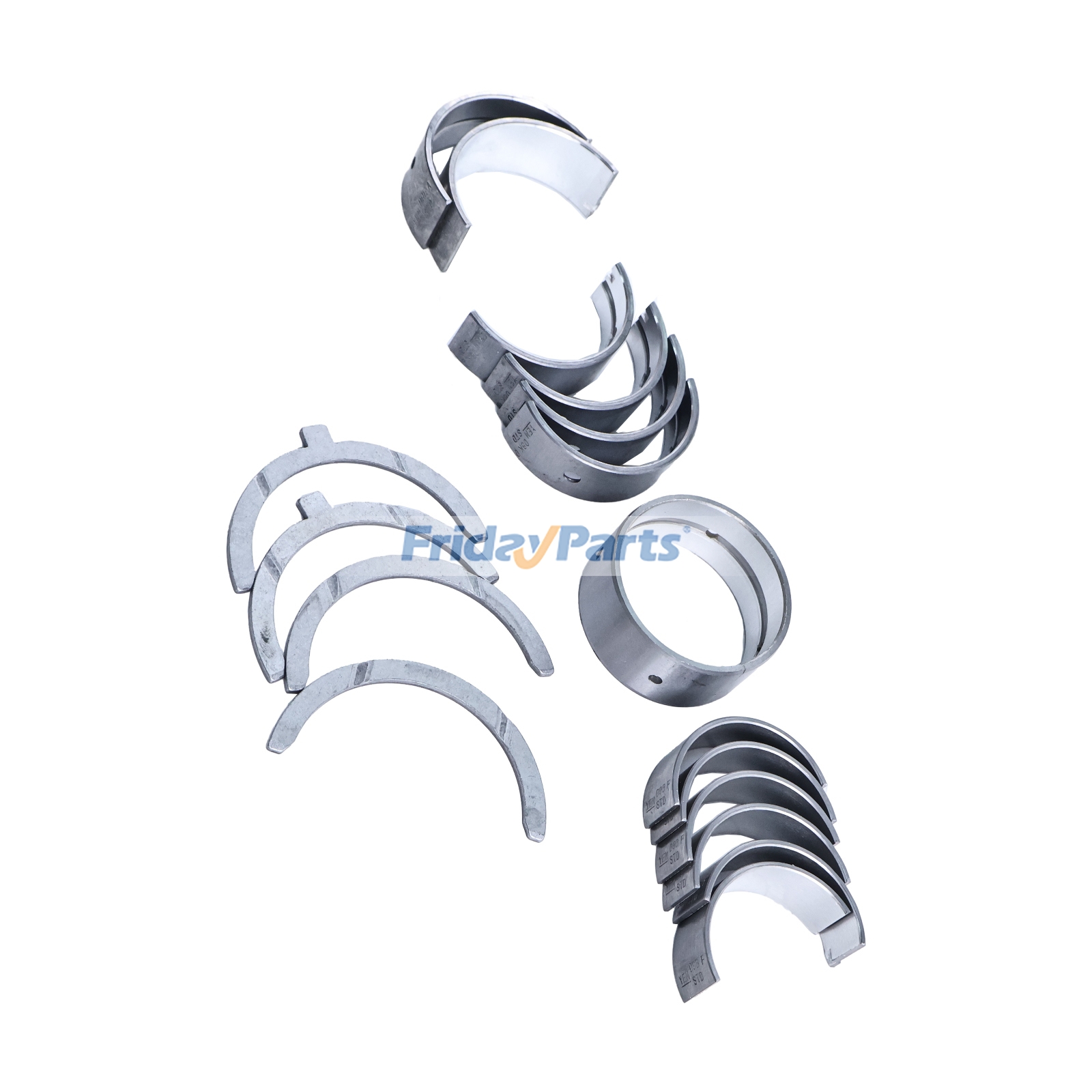 1 jeu de roulements principaux et de bielle pour moteur Kubota DF752pour