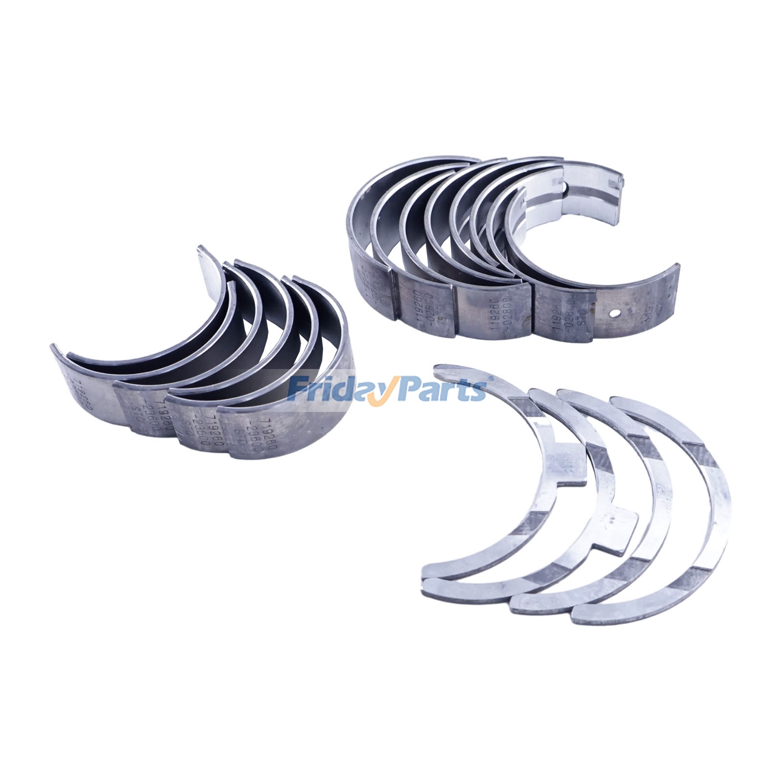 1 juego de cojinetes de biela y de bancada para Yanmar 3TNE66 Thermo King TK3.74A de FridayParts