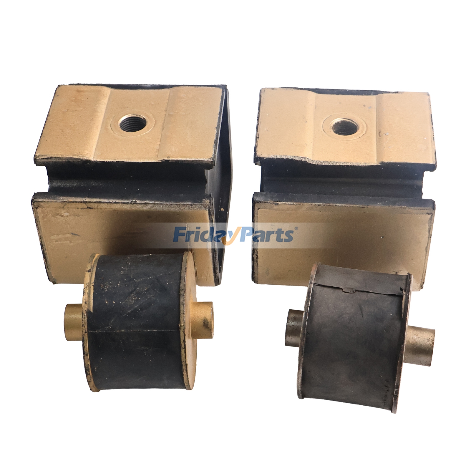 1 juego de almohadillas de goma para montaje de parachoques para excavadora Daewoo Doosan DH220-3