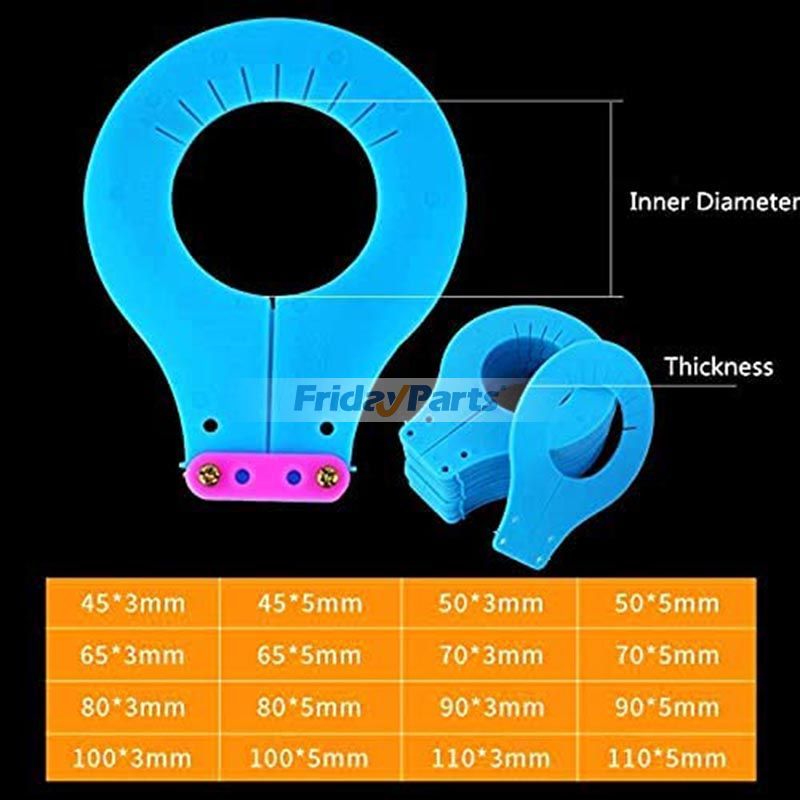 1 Set Non-dismantling Shaft Gasket Thick Rubber Plastic Gasket for Bull for Excavator