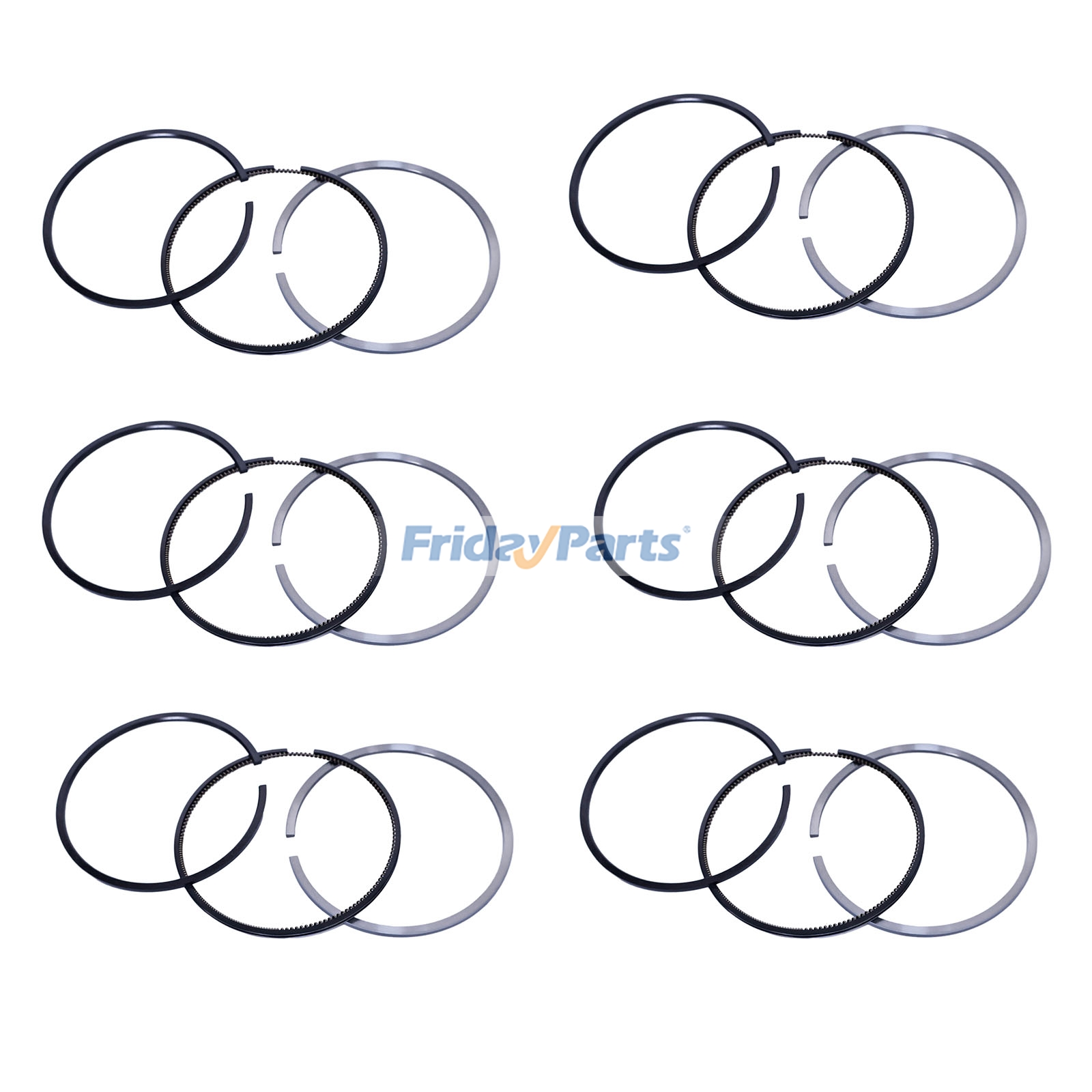 1 conjunto de anéis de pistão 1830724C92 para motor Perkins 1306 1306C-E87TAG4