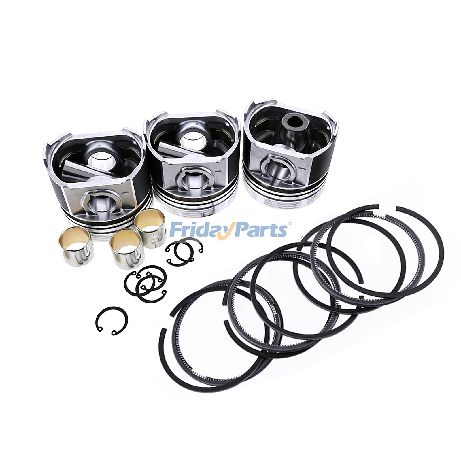 Kit de piston standard avec segment pour moteur Caterpillar CAT C1.1 Excavateur 301.5 301.6 301.7CR 301.8 302 CR