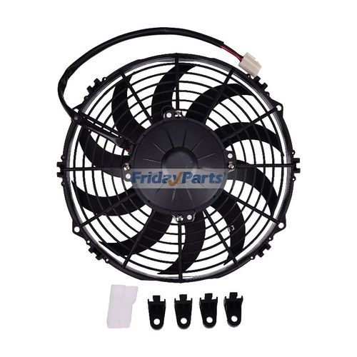 802CFM 12V 10" Low Profile Puller Fan Replacement for Spal 30100435 ...