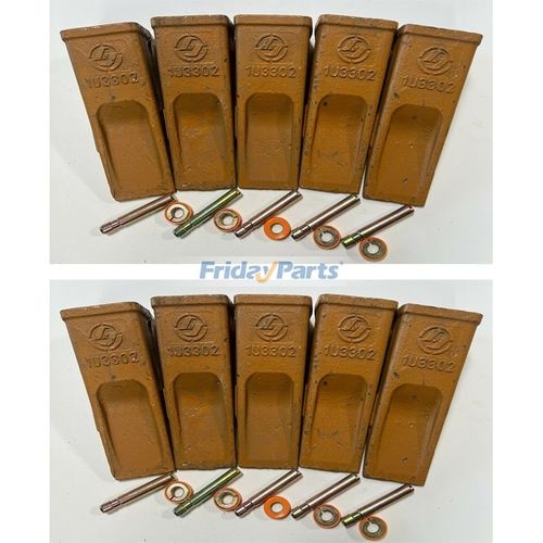 2 Pack 1U3302 1U-3302 Bucket TEETH Tooth & 5 9J2308 Pins 5 8E6259 Ret J300 - Foto 2