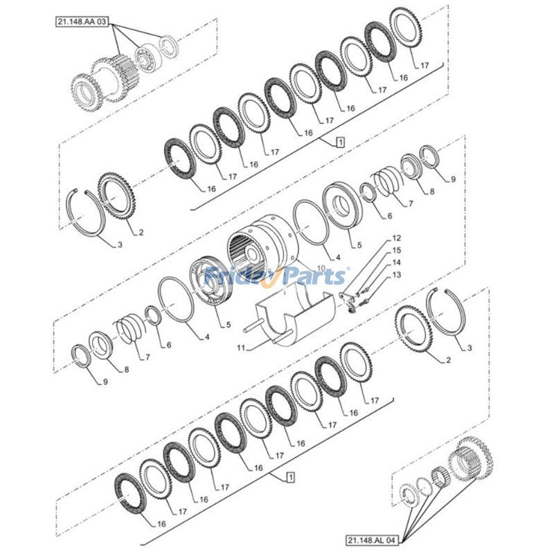 FridayPartsのクラッチプレート 115U 10個