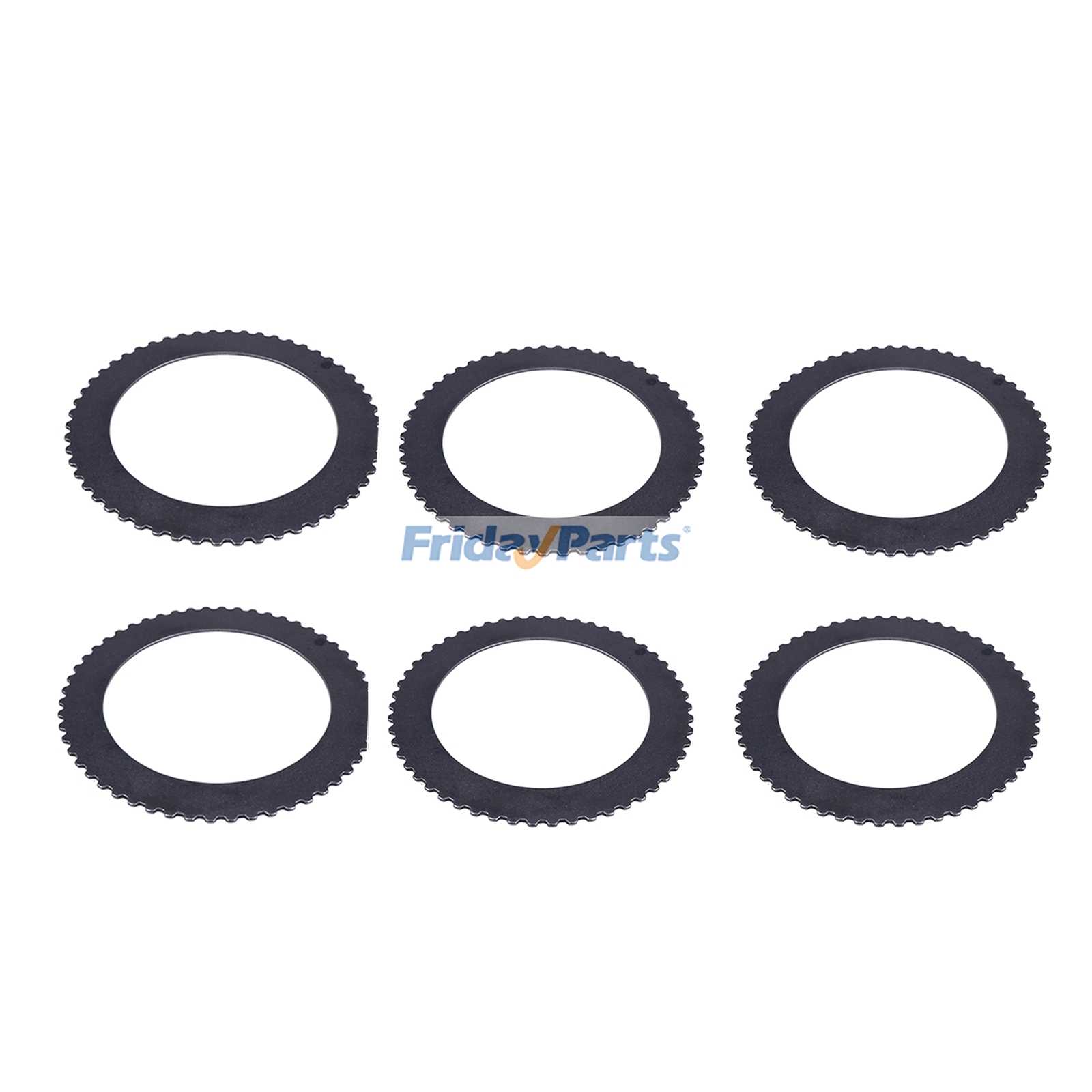 6 Pieces 54T Clutch Separator Plate T140926 T100680 for John Deere Backhoe Loader 210C 310C 315C 315CH 300D 310D 315D Forklift 482 