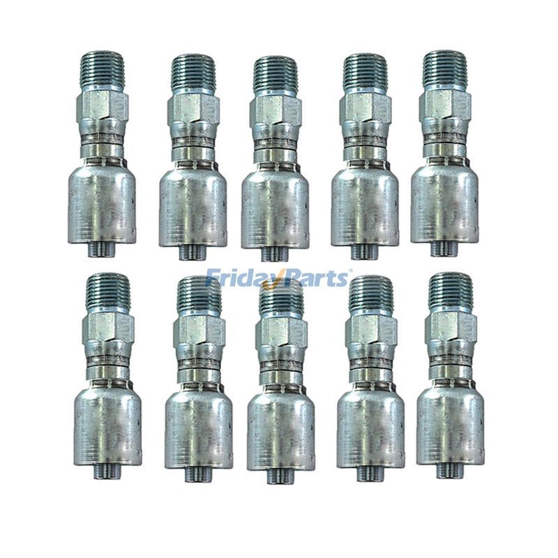 10 Pcs Hydraulikschlauch Fitting Mit 1/2 "Außengewinde Rohr Swivel 11343-8-8 für Parker
