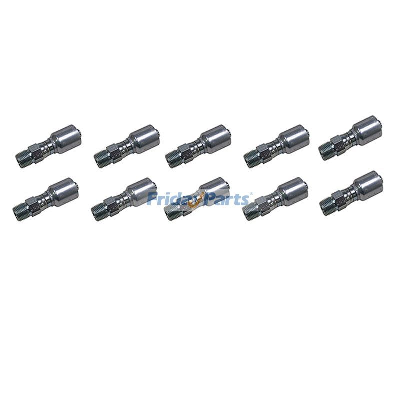 10 Pcs Hydraulikschlauch Fitting Mit 3/8 "NPT Männlichen Swivel 11343-6-6 für Parker