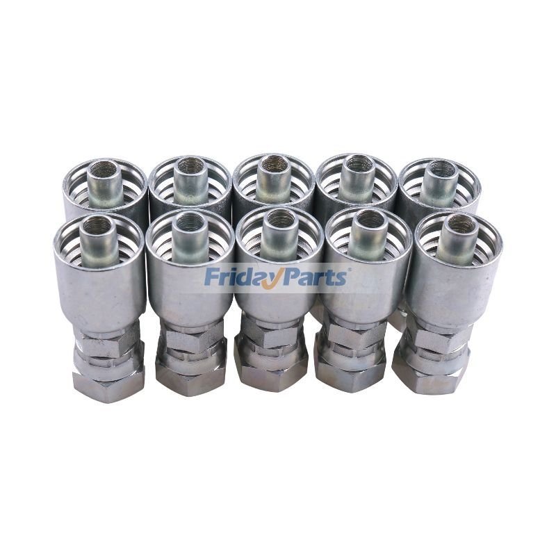10 Pcs Hydraulic Hose Fitting With 5/8