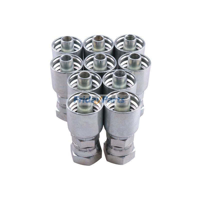 その他 5/8" メス JIC スイベル付き油圧ホース継手 10 個