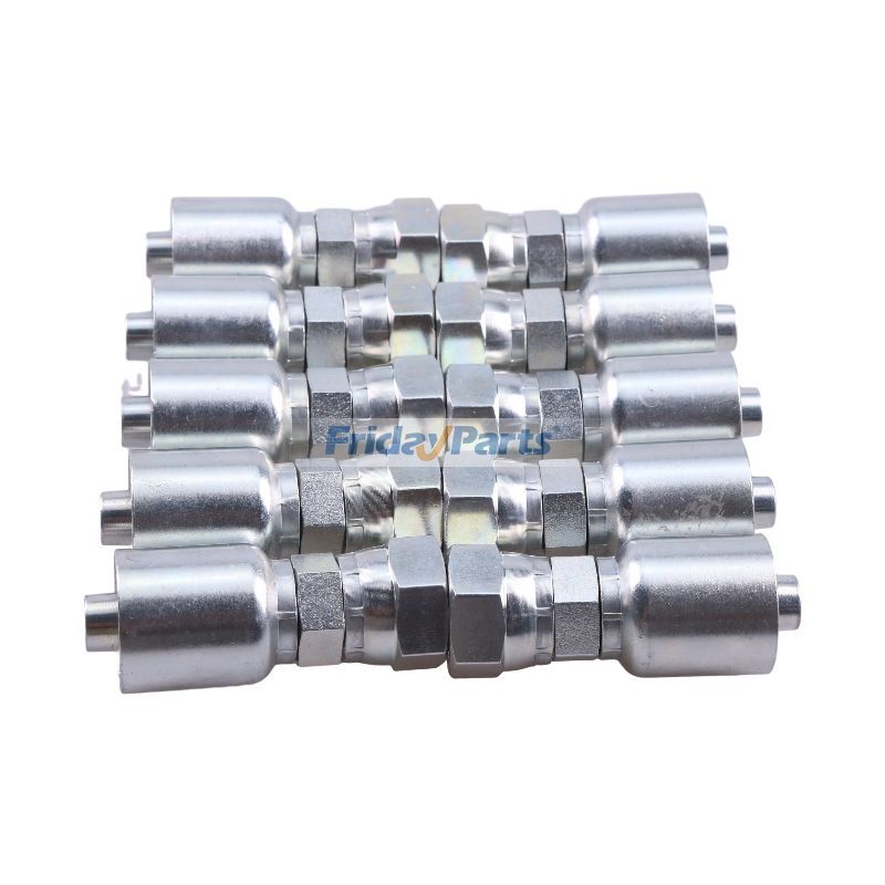 Parker用5/8" メス JIC スイベル付き油圧ホース継手 10 個