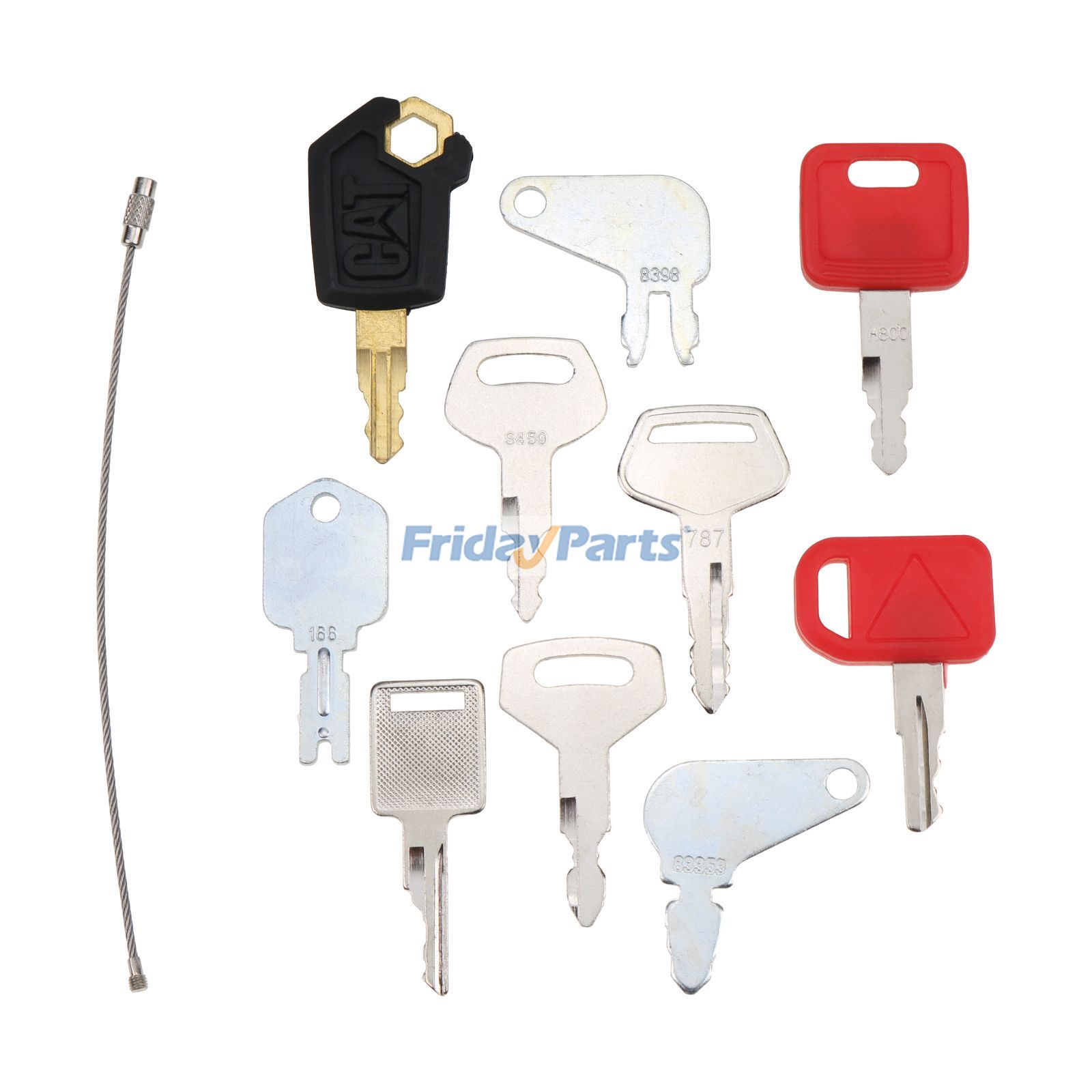 10 clés de contactpour Pelle,Chargeur,Tracteur,Autres