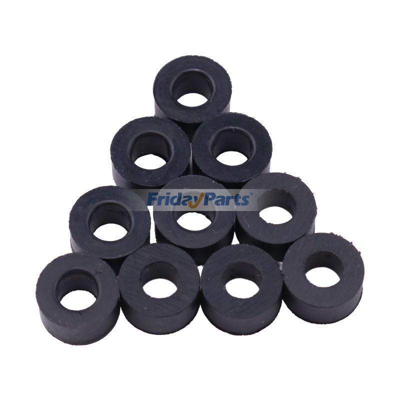 10 piezas de arandela de sello de goma de línea de inyector R51936 para motor John Deere 3029 4024 4045 5030 6068 6135 excavadora E330 E400