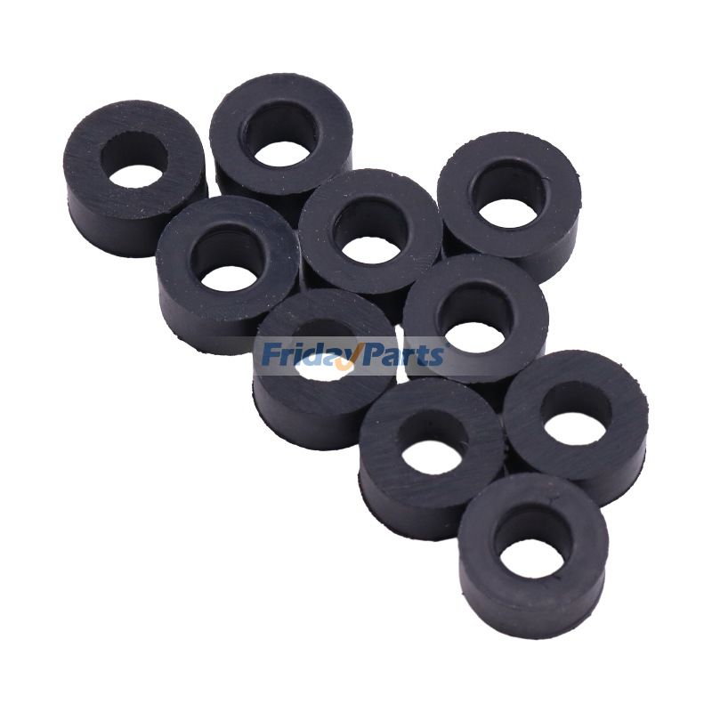 10 Pcs Injector Line Rubber Seal Grommet for Engine,Excavator,Loader,Tractor,Truck,Other Agricultural Equipment