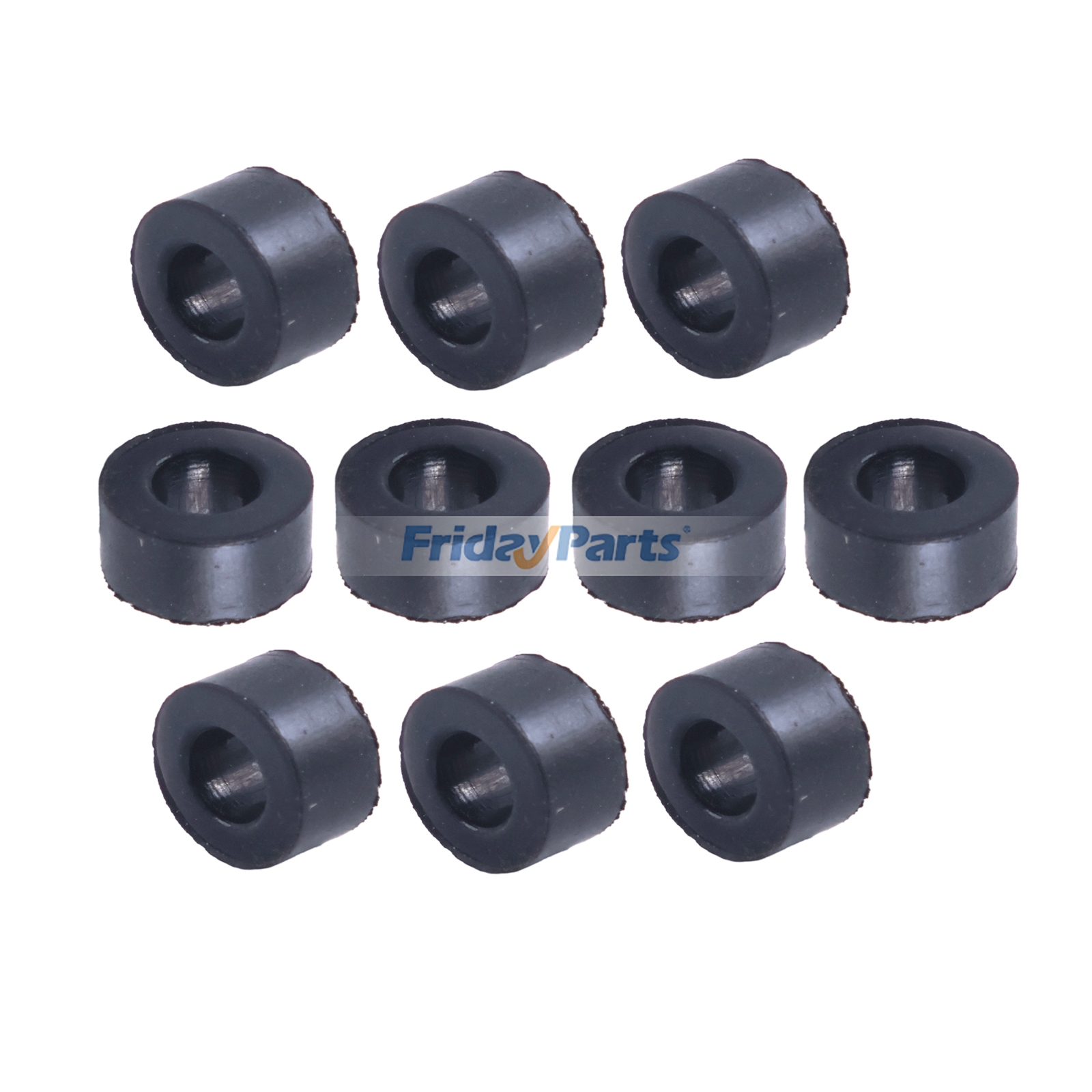 10 piezas de juntas de goma para línea de inyector R51936 R63603 para motores John Deere 3029 4024 4045 5030 6068 6135 Excavadora Tractor Cosechadora Cargadora Combinada Pulverizadora de FridayParts