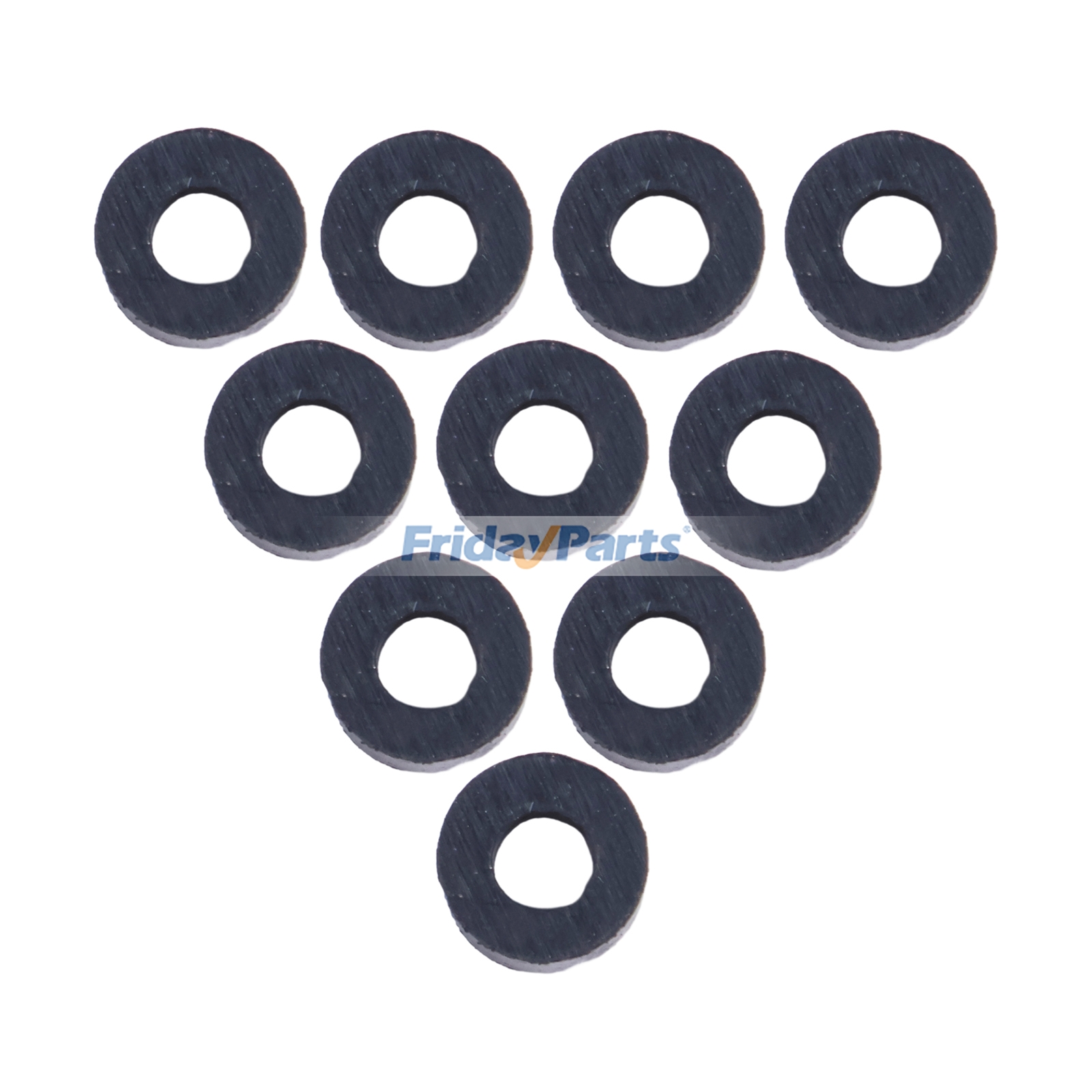 10 piezas de juntas de goma para línea de inyector R51936 R63603 para motores John Deere 3029 4024 4045 5030 6068 6135 Excavadora Tractor Cosechadora Cargadora Combinada Pulverizadora