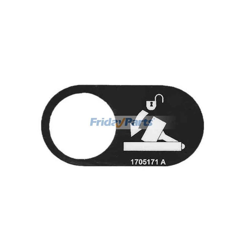 10 PCS Jib Stowed Decal 1705171 for JLG Boom Lift 1100S 1200SJP 1350SJP 1250AJP 1500AJP