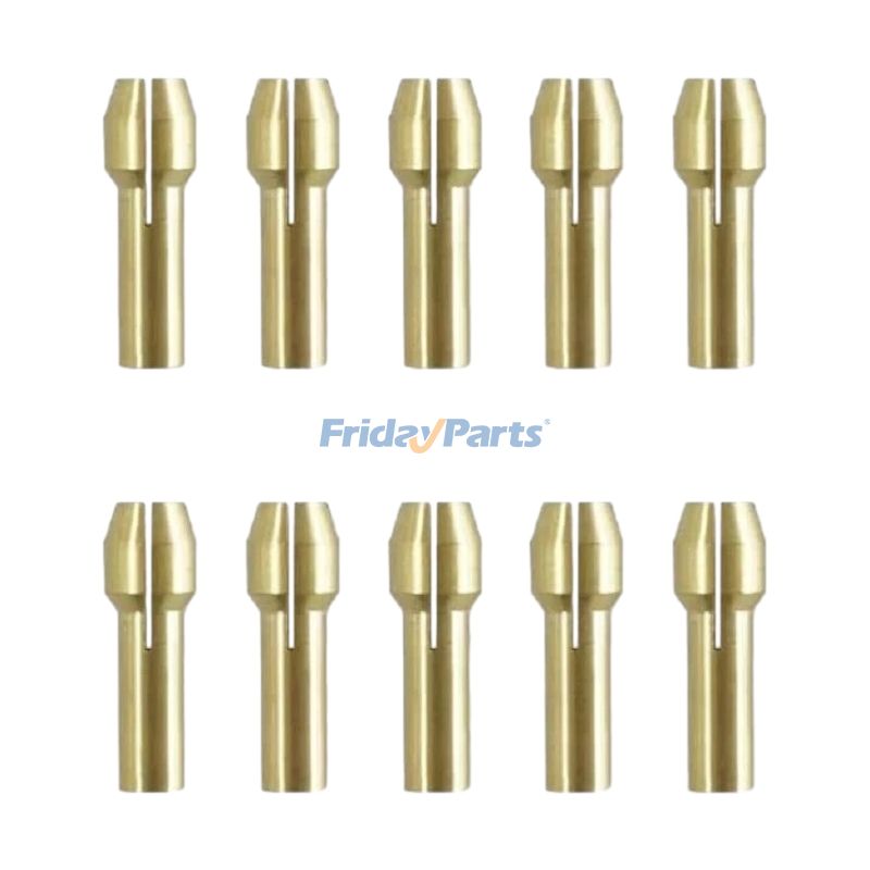 10 Pieces 1/8 In Brass Rotary Tool Collet 42-77-0400 for Milwaukee Cordless Grinding Machine 2460-20