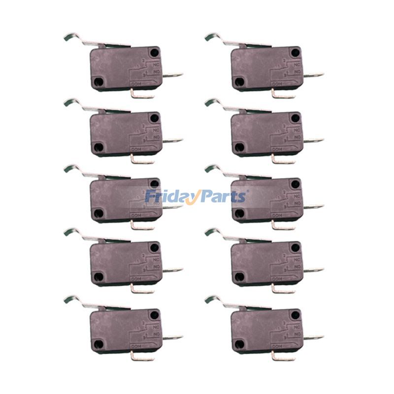 Microinterruptor de límite de 2 clavijas, 15 A, 125/250 V CA, con palanca de punta curva V-154-1C25 1014808 1014806 para carrito de golf Club Car DS Precedent.