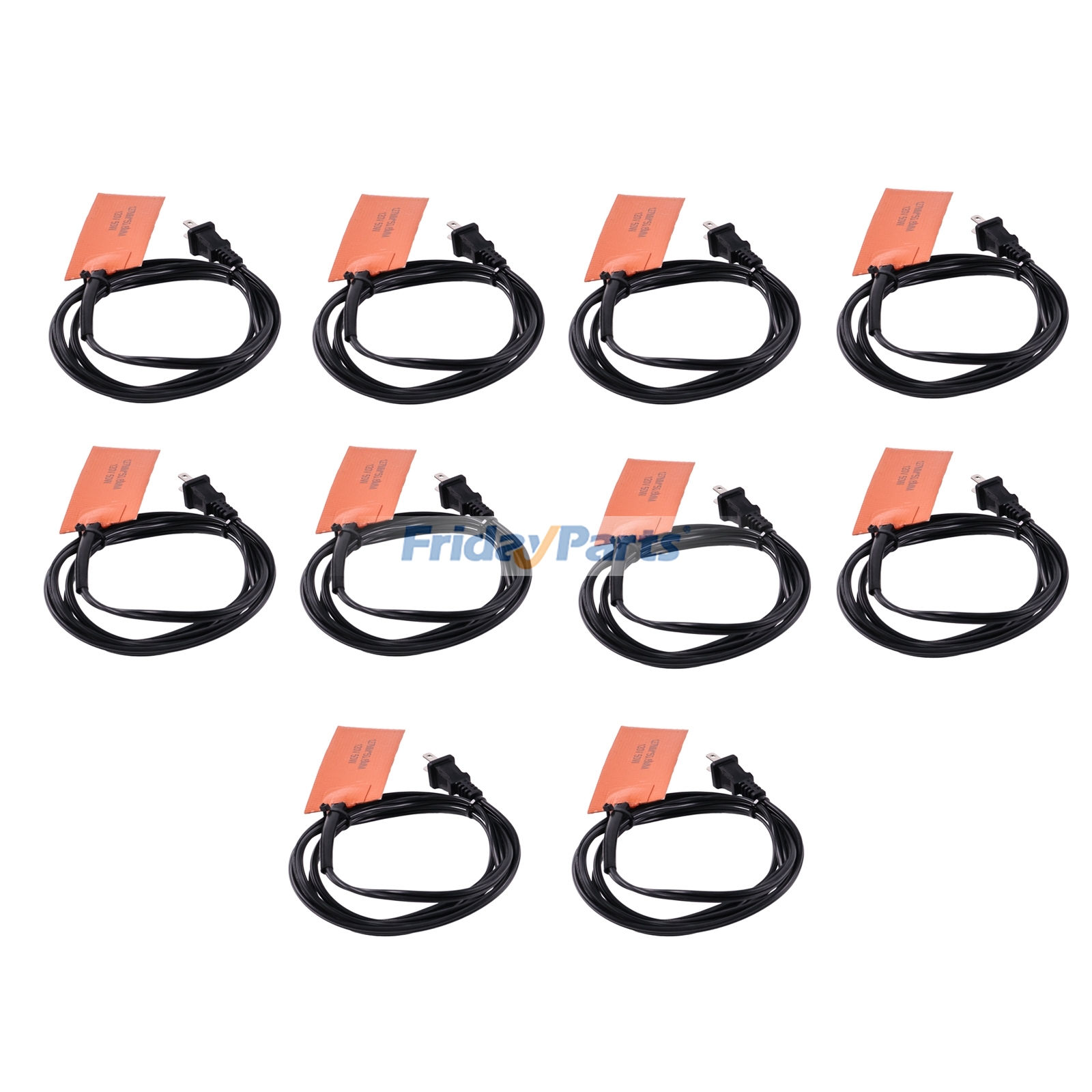 10 pezzi 2" x 5" Tappetino riscaldante universale 24050X Copertura in silicone per fluidi del veicolo