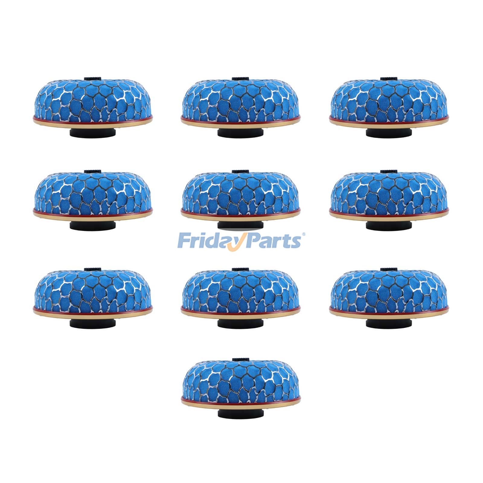 3" 76MM Blue Mushroom Racing High Flow Washable Induction Filter With Hose Clamp for Others