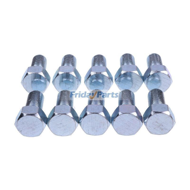 10 Pieces 9/16-18 x 1-1/8" Front Wheel Hub Lug Bolt JD16 WB916 for John Deere CASE IH Tractor 656 706 966 1066 1086 1206 1256 1456